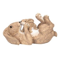 Påskdekoration brun kanin gosig