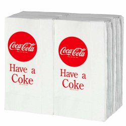 Refillservetter för högt Servettställ Coca Cola 100 st