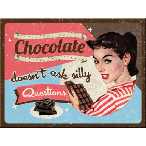 Magnet chocolate doesn´t ask 6x8cm