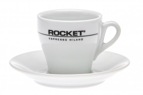 Rocket hög cappuccinokopp 6 pack med fat