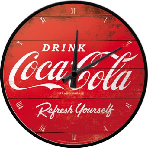 Väggklocka Coca Cola logo 31 cm