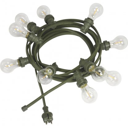 Ljusslinga Bright Light Grön inkl 10 utbytbara lampor
