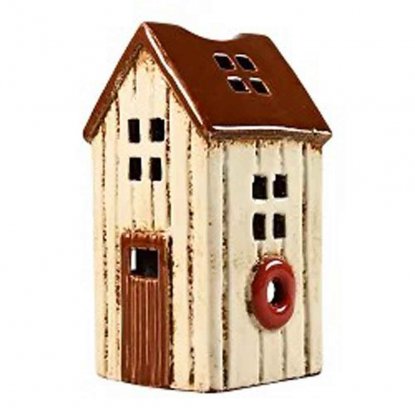 Keramikhus Sjöbod Creme för värmeljus 14 cm