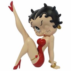Betty Boop Samlarobjekt Leg up Red 17 cm