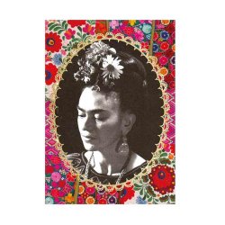 Frida Kahlo Röd A5 Anteckningsbok