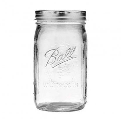 Mason jar - Quart 0,9 liter - Wide mouth
