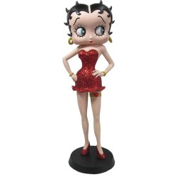 Betty Boop Samlarobjekt Garter Red Glitter 32 cm