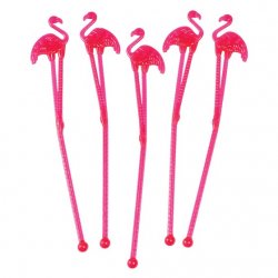 Drinkpinnar flamingo 12-pack