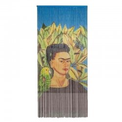 Draperi bambu Frida Kahlo med fågel