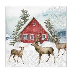 Julservetter Red House & Deers