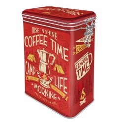 Kaffeburk Rise and shine Coffeetime med knäpplock