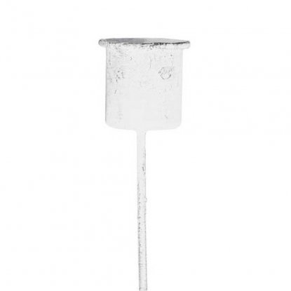 Ljushållare stearinljus vit 7,1 x Ø 2,8 cm