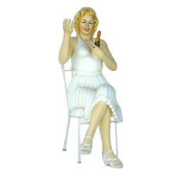 Marilyn Monroe Sittande staty