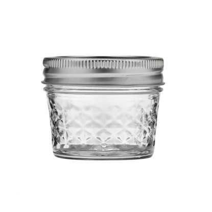 Quilted Mason jar - 4 Oz 118 ml - Regular mouth