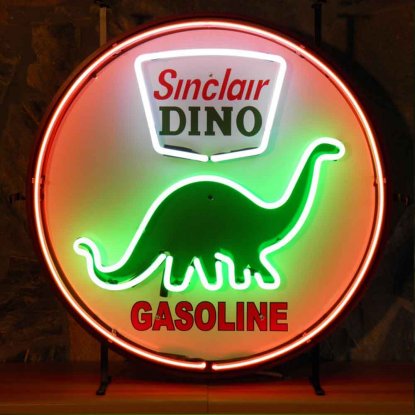 Neonskylt sinclair