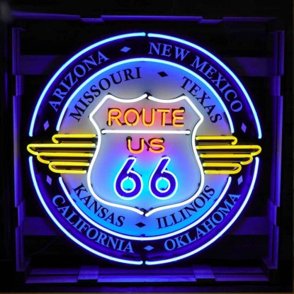 Neonskylt Route 66 xl large