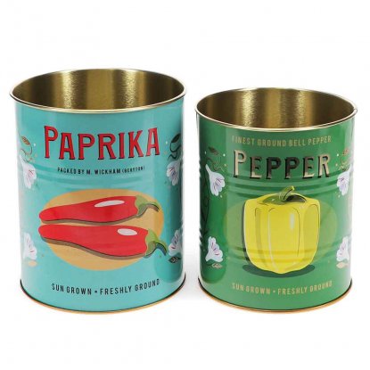 Kruka / plåtburk 2 pack Paprika and pepper