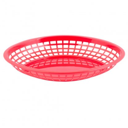 Serveringskorg large röd (dinerbasket)