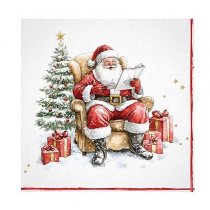Julservetter Tomte med önskelista
