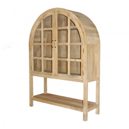 Riko Vitrinskåp med hylla & glasdörrar