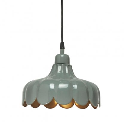 Wells tak/fönsterlam Grön/guld 24 cm - Pr Home