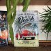 VW Bulli beach skylt 20x30cm