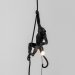 Monkey lamp-outdoor with rope seletti black