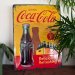 Coca cola yellow in bottles skylt 30x40cm