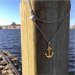 Marint Ankarhalsband Anchors´s aweigh Stål/Guld