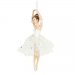 Ballerina vit brunt hår