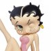 Betty Boop Samlarobjekt Leg up Pink Glitter 17 cm