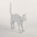 Cat lamp fenix white
