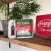 Plåtskylt coca cola ice cold bottle 15x20 cm