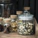 Glasburk med glaslock 900 ml