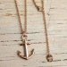 Marint Ankarhalsband Anchors´s aweigh Roséuld