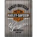 Harley Davidsonskylt räfflad 30x40cm