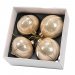 Julgranskulor 4 pack Estelle Champagne Mix 8 cm 