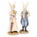 Dekoration Herr & fru Kanin mix 2 set