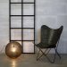 Bohemian Loungestol i grönt läder Trademark Living