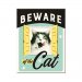 Magnet beware of the cat 6x8cm