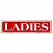 Metallskylt Ladies 40x10cm