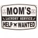 Metallskylt Mom´s Laundry 30x40cm