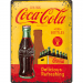 Coca cola yellow in bottles skylt 30x40cm