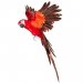 Papegoja flygande röd 40 cm