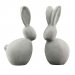Kanin i Cement med stående öron 17 cm 
