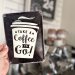 Plåtskylt Coffee to go 15x20 cm