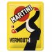 Plåtskylt Martini Vermouth Waiter 15x20 cm