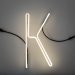 Alphafont K - neon light - seletti