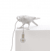 Bird lamp playing #2 white seletti