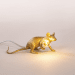 Mouse lamp lop #3 gold seletti